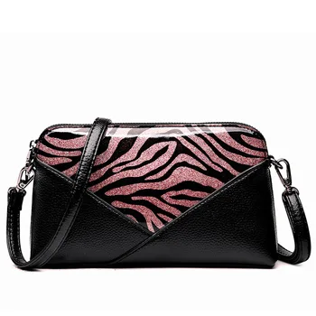 

Women's Genuine Leather Handbags Shoulder CrossBody Bags Ladies Fashion Panelled Color Women Bags Patchwork Day Clutches Bag