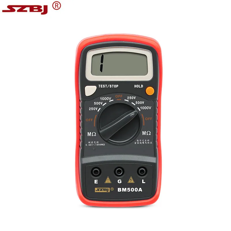 

BM500A 1000V BM500A 1999M Digital Insulation Resistance Tester Meter Megohmmeter Megger