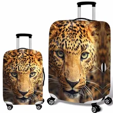 Leopard Luggage Protective Cover Apply 18-32 Inch Trolley Suitcase Elastic Dust Bags Case Travel Accessories Supplies Gear Item