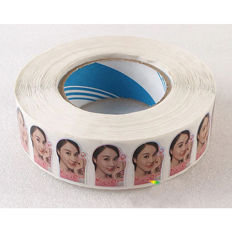Mirror coated paper sticker, white gloss rolling paper adhesive sticker