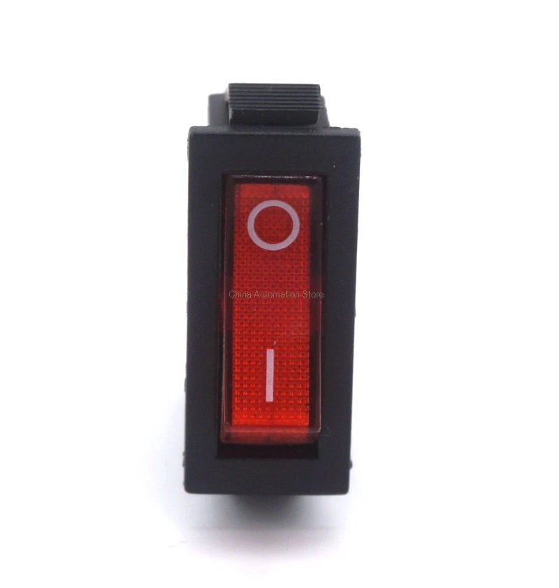 5 шт. ВКЛ-ВЫКЛ 3Pin клавишный выключатель DPST 15A/20A 250 V/125VAC - Цвет: Красный