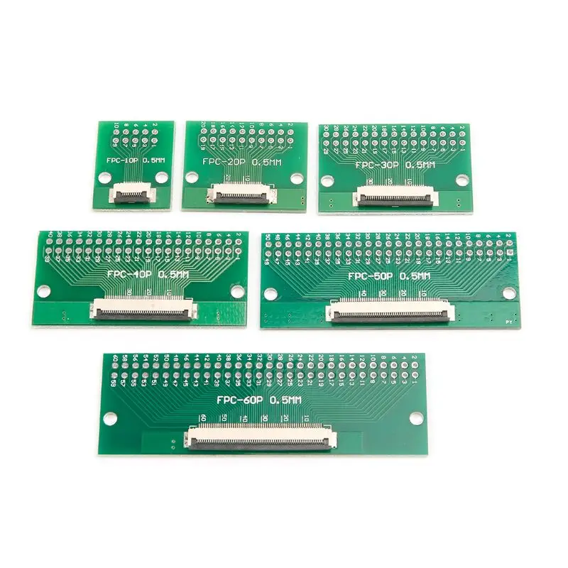 

1PC 0.5mm FPC/FFC To 2.54mm FPC/FFC SMT PCB Converter Board Welding With Connector