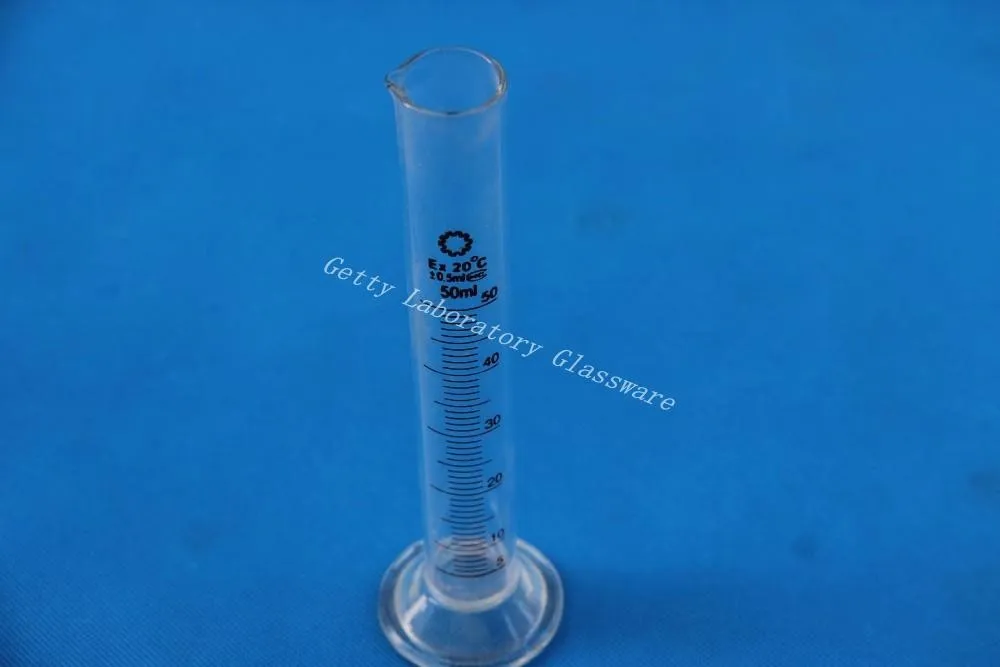 Мерный цилиндр 50 мл боросиликатное стекло 3 лабораторное стекло|lab glass|glass