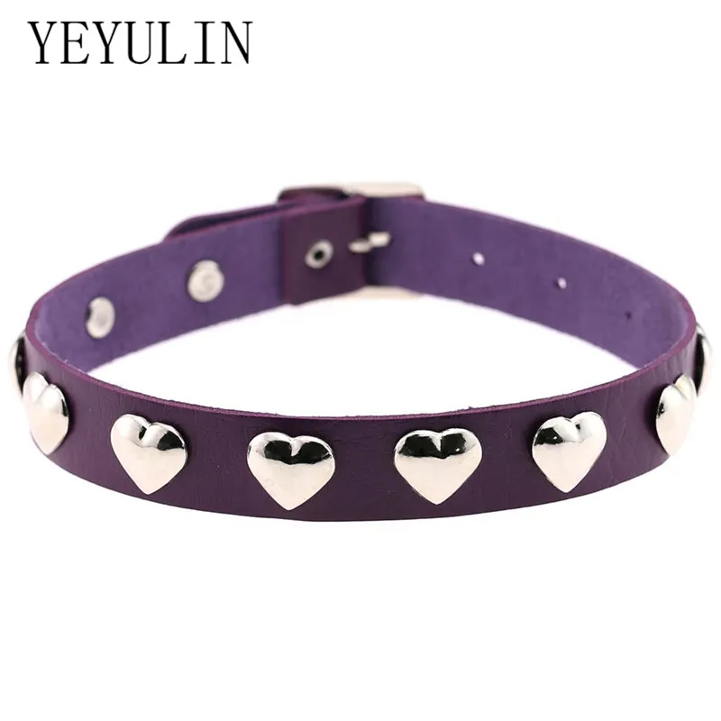 Ожерелье чокер из искусственной кожи с заклепками в стиле панк|choker necklace|gothic