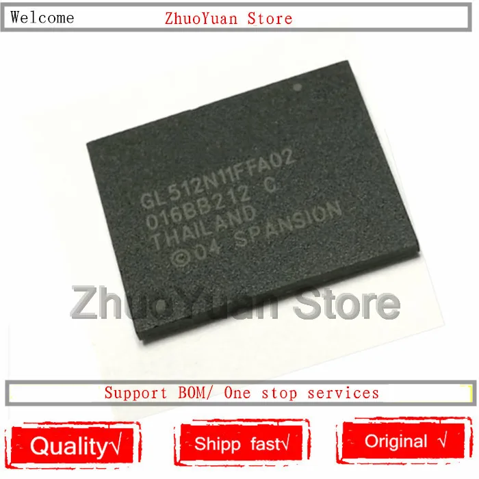 1 шт./лот S29GL512N11FFA02 GL512N11FFA02 BGA микросхема