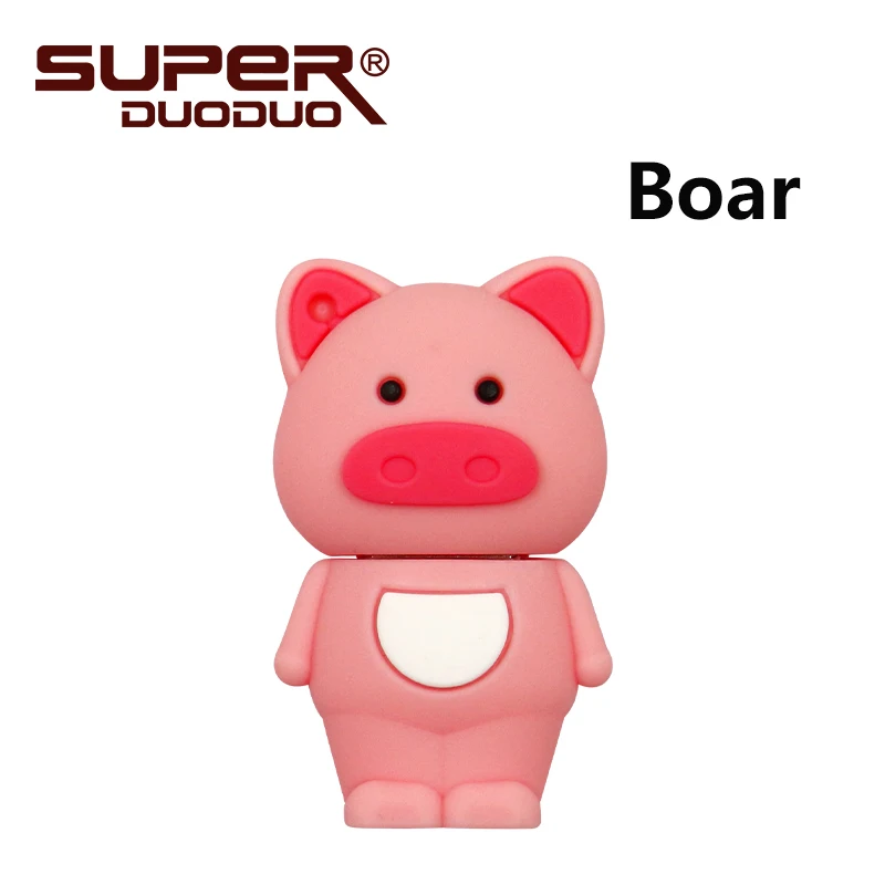 boar Модные Двенадцать китайских знаков Зодиака Знаки флэш-карта памяти 32 Гб 64 ГБ USB флэш-накопитель 128 ГБ флэш-накопитель флеш-накопитель 16Гб 8Гб 4Гб ГБ флэш-накопитель комплект из двух частей - Цвет: boar