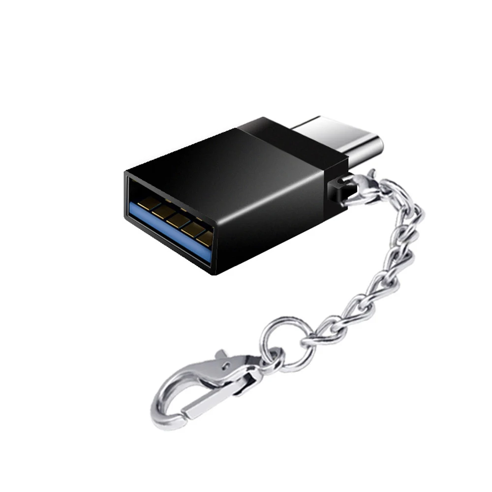 USB3.0 type C OTG адаптер с цепочкой для планшета samsung S10 S9 S8 huawei Xiaomi мобильных телефонов MacBook Pro U Disk Adapter