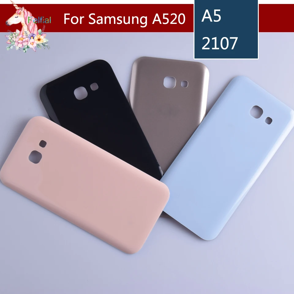 Для Samsung Galaxy A520 A520F задняя батарея чехол 3D стекло крышка корпуса для A5 2017 дверь