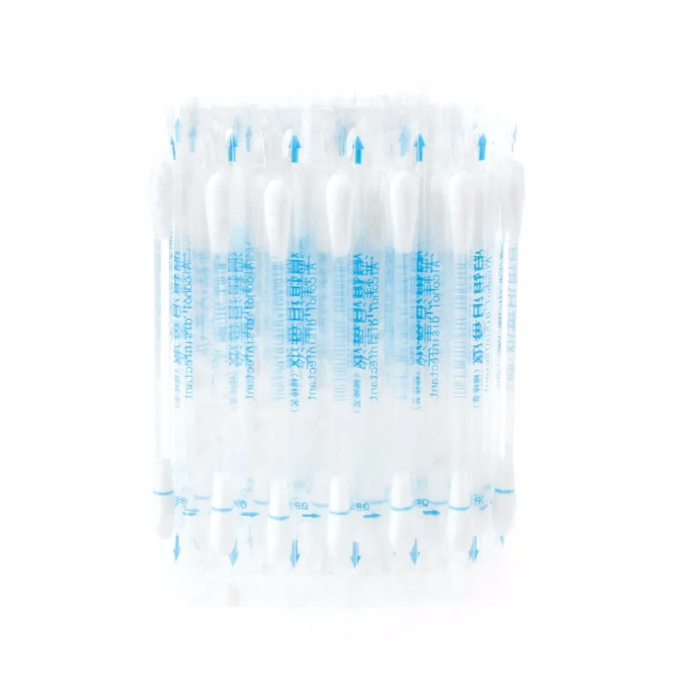 

50pcs Disposable Medical Alcohol Stick Disinfected Cotton Swab Care Tool Aid Kit 75% Medical Alcohol
