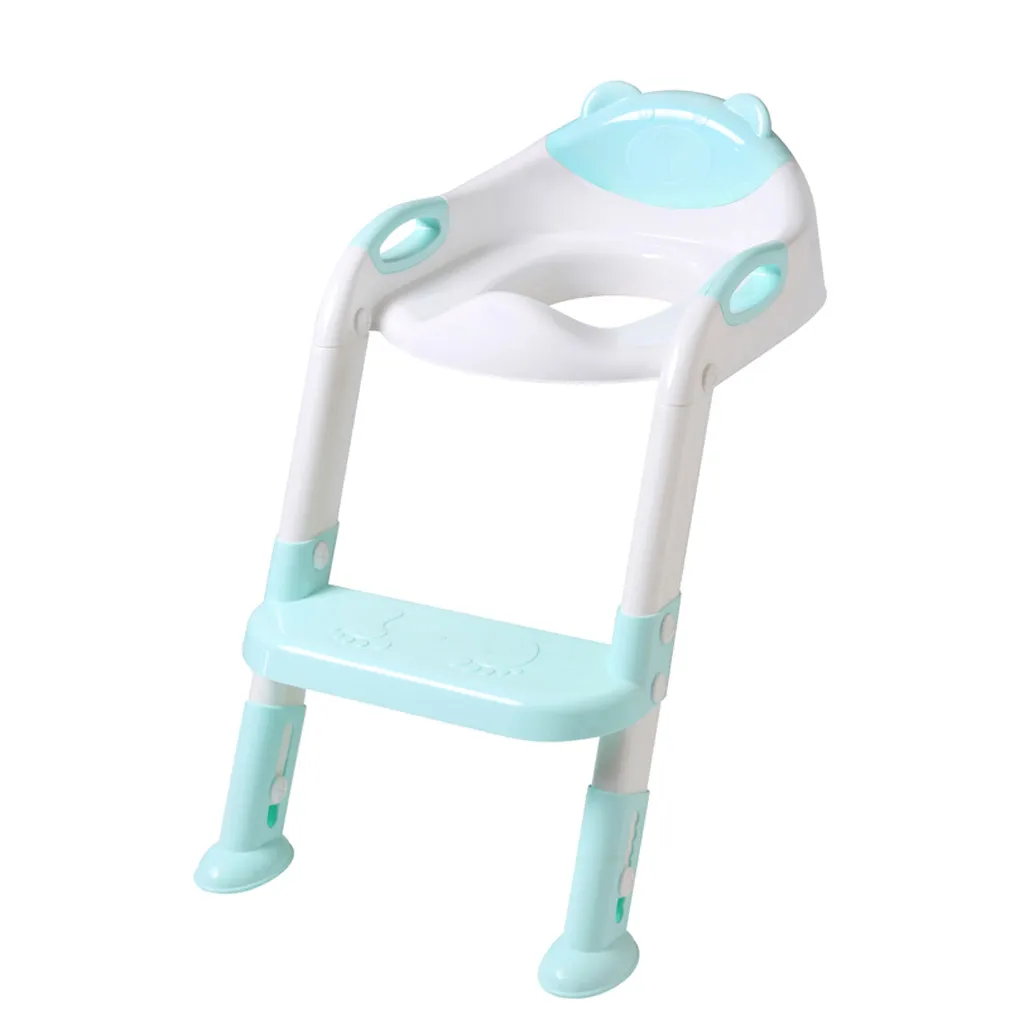 Toddler Baby Ladder Toilet Chair Kids Potty Trainer Adjustable Seat With Step Stool For Children Baby Toilet Potty Training#YL1 - Цвет: Зеленый