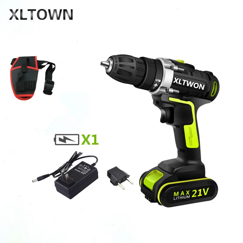 

XLTOWN 21V Electric Screwdriver rechargeable Lithium Battery hand Drill home cordless drill Power tools Screwdriver