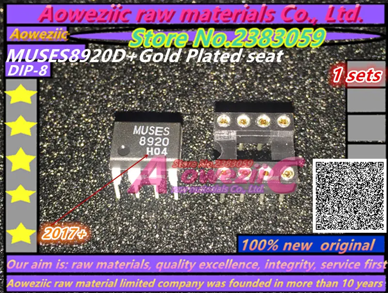 Aoweziic 2017 + (1 шт.) 100% Новый оригинальный MUSES8920 MUSES8920D Двойной рабочий усилитель DIP8