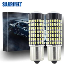 Pair 1156 LED car ba15s p21w reverse font b lamp b font 1157 BAY15d Brake lights