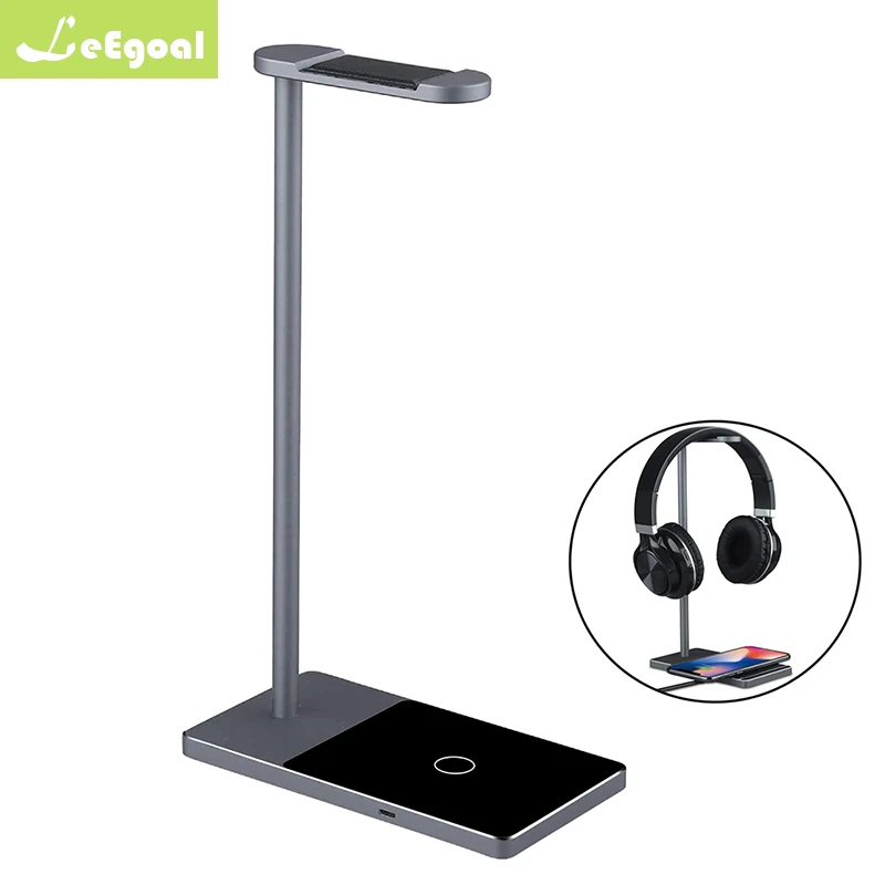 

2 in 1 over-ear Headphone Stand Rack Earphone Bracket Hanger Wireless Charger charging for Samsung S7 S6 S7 Edge S6 Edge