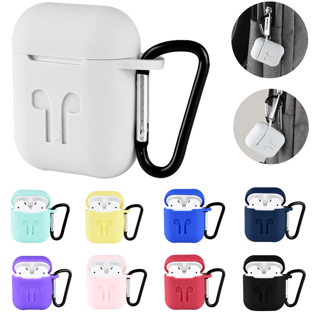 Силиконовый противоударный чехол для наушников Apple AirPods | Электроника