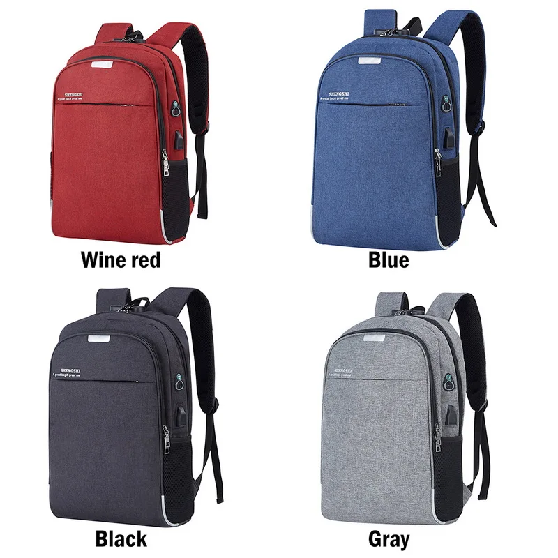 Мужской рюкзак для ноутбука Pui tiua, usb зарядка, 15,6 дюймов, для женщин и мужчин, школьные сумки для подростков, для девочек, для колледжа, для путешествий, мужской рюкзак