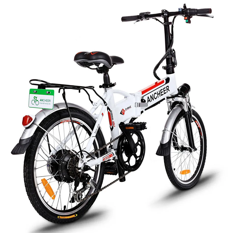 Качественный складной велосипед EBike 20 дюймов 7 скоростей алюминиевый сплав