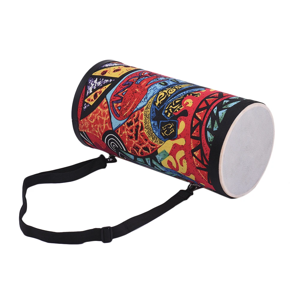 10 Inch Conga Konga Drum Hand Drum Floor Drum with Shoulder Strap Percussion Instrument for