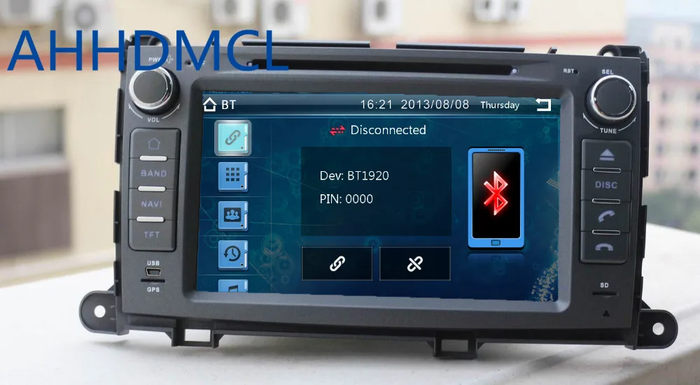 Best AHHDMCL Car Multimedia Player DVD Radio Stereo Audio GPS Navigation For Toyota Sienna XL30 2011 2012 2013 2014 2015 2016 2017 4