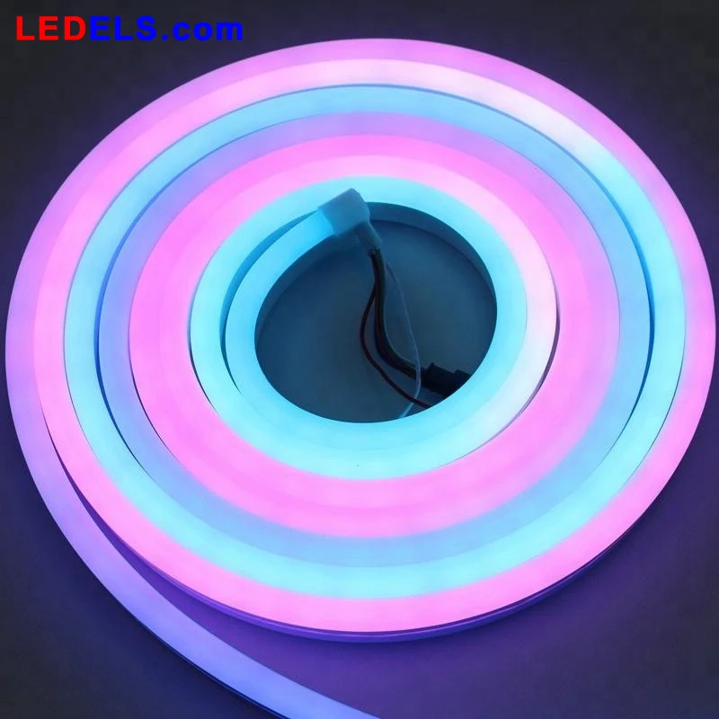 24 V/12 V RGB 60leds неон, Светодиодная лента в полоску IP68 5 метров магия цвет цифровой программируемый 5050 Гибкие светодиодные полосы rgbw