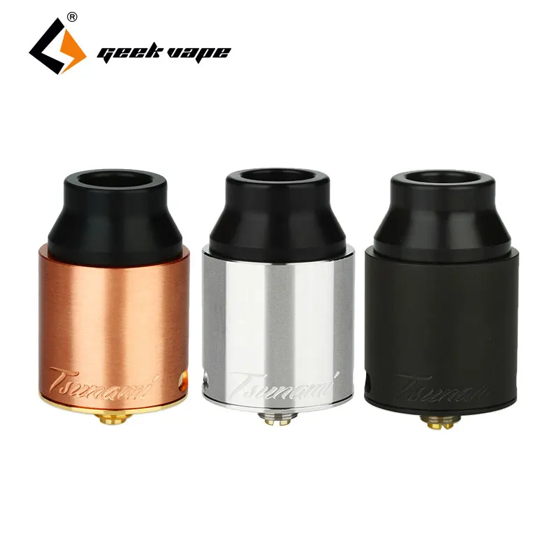 

Original GeekVape Tsunami Pro 25 RDA 25 Mm Diameter W/ Large Build Deck & Wide Heatproof Drip Tip E-cig Tsunami Pro RDA Atomizer