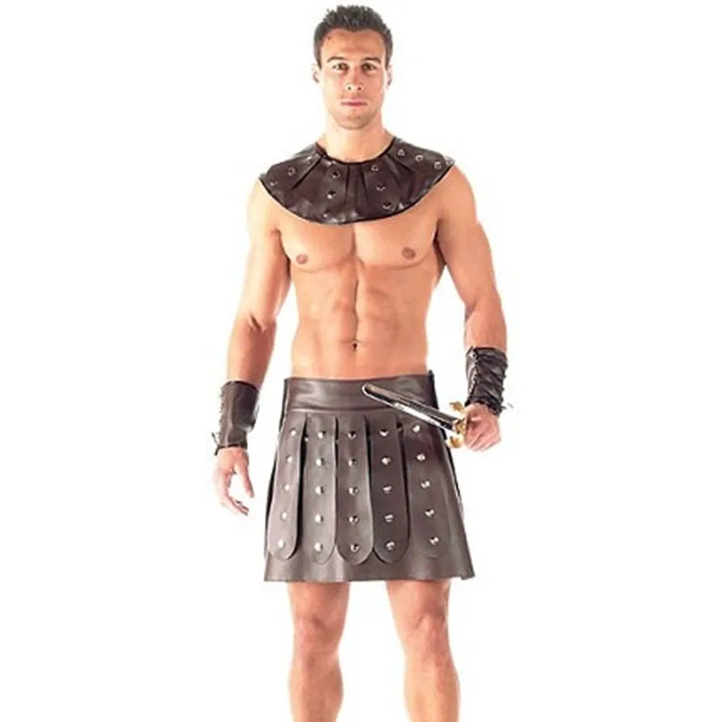 

Adults Roman Greek Gladiator Warrior Prince Roman Spartan Costume Stag Party Cosplay Halloween Costumes Soldier Costume Outfit