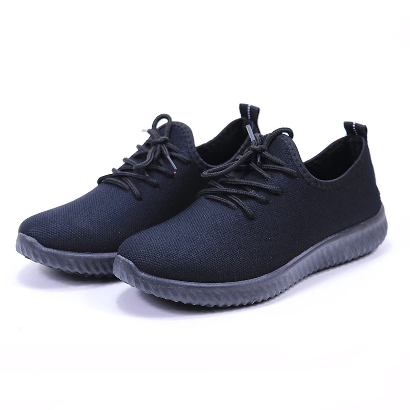 black sneakers