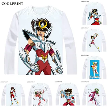 

Pegasus Seiya Pegasasu no Seiya T Shirt Saint Seiya Knights of the Zodiac Men T-shirt Casual Vintage TShirt Long Sleeve Shirts