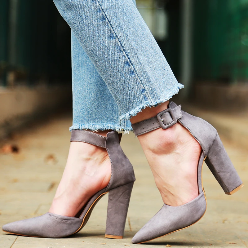 2018 Sexy Classic High Heels Women's Sandals Summer Shoes Ladies Strappy Pumps Platform Heels Woman Ankle Strap Shoes