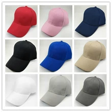 Однотонные яркие цвета регулируемая крышка унисекс повседневные кепки в стиле хип-хоп Уличная Рабочая шляпа бейсбол мужские и женские кепки унисекс