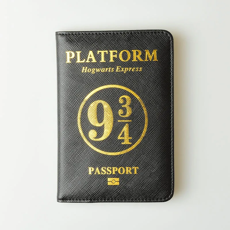 DIKEDAKU Hogwarts, держатель для паспорта, Rfid, унисекс, из искусственной кожи, Hogwarts 9 3/4, на платформе, кошелек для паспорта, дорожная Обложка для паспорта