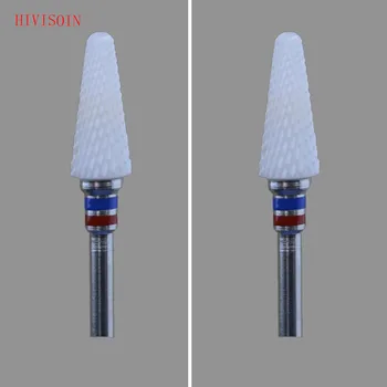 

2Pcs/Lot White Zirconia Ceramic Dental Lab Burs - Conical Shape - Cross Cut F(0602.060)