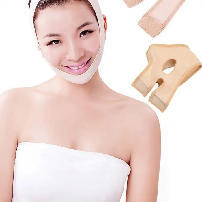 Лицо поднимите пояс маска для похудения повязки Уход за кожей Shaper уменьшить двойной подбородок прореживание группа SN-Горячие