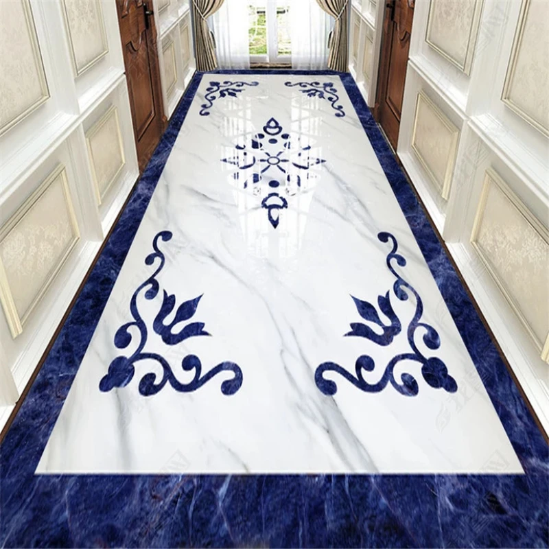 beibehang HD European blue pattern stone hall parquet floor aisle papel
de parede wallpaper papier peint hudas beauty behang