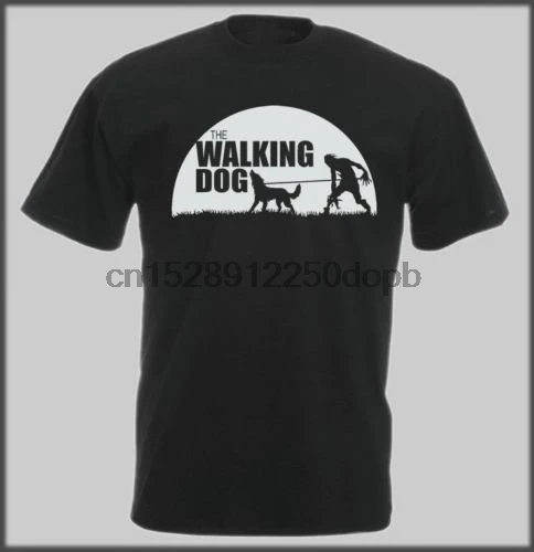 

2018 New Summer Casual Men T Shirt Sled Dog Spirit T Shirt Siberian Husky The Walking Dead Dog Huskies Sibes Zombie