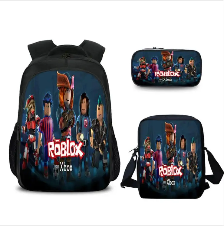 

3Pcs/Sets Roblox Collage Backpack School Shoulder Bags for Teenage Girls Boys Daily Backpack Kids Book Bag Fashion Mochilas