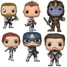 FUNKO POP Marvel Мстители 4 Халк Черная Вдова райтеон виниловая кукла Фигурки Коллекционная модель игрушки для подарка