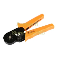 Alicates de engaste autoajustables LXC8 6-6 para 0,25-6 mm2 (AWG23-10), manguitos finales y virolas para prensar herramientas según DIN 46228
