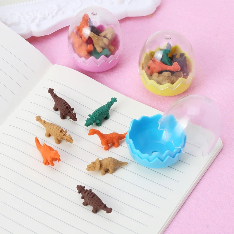 Творческий Динозавры Яйцо карандаш ластик для детей подарок Канцелярские Студенты офис
