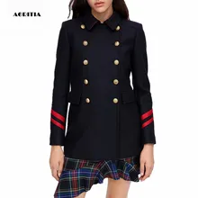 Женское зимнее пальто, шерстяные куртки с карманами, двубортная верхняя одежда, шерстяные пальто