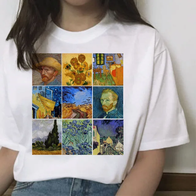 van gogh collage shirt