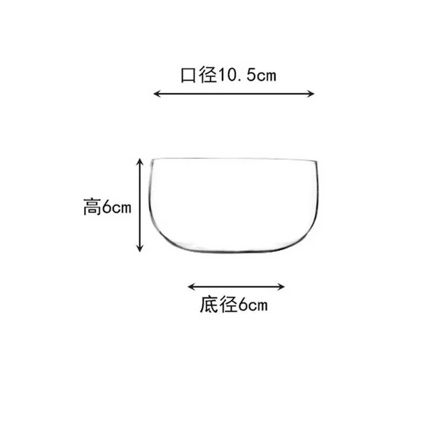 1 шт., креативное домашнее прозрачное стекло, салатники, скандинавские фрукты, мороженое, десертное блюдо, посуда для смешивания, стеклянные овощные салатники - Цвет: 1