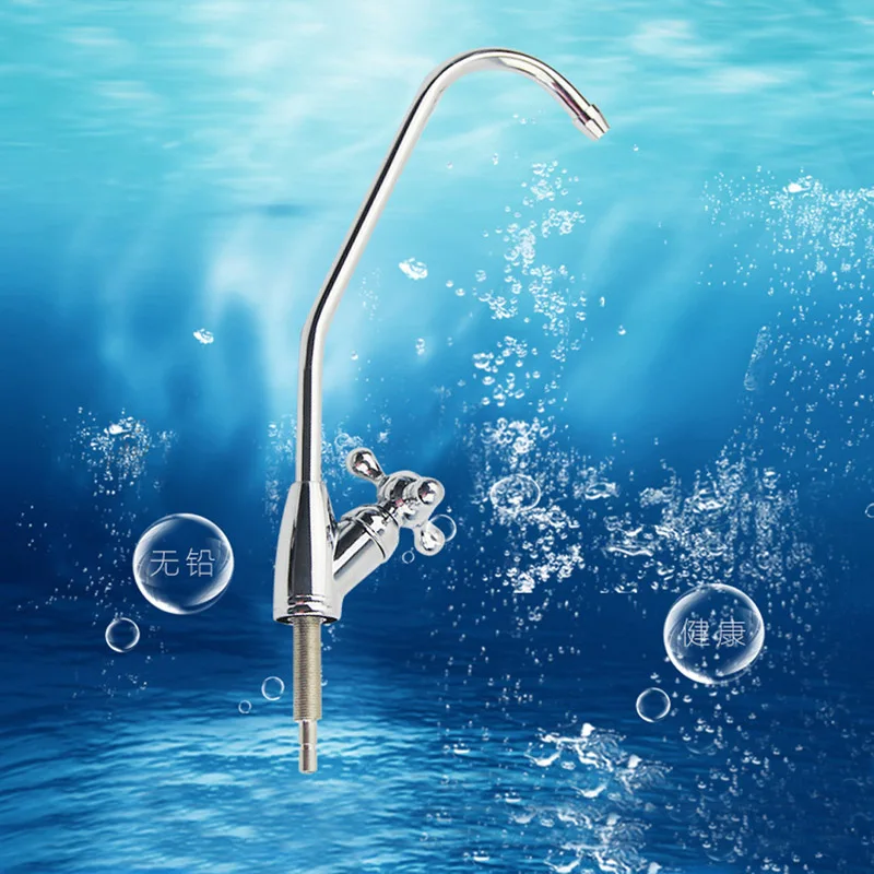 

1/4" Reverse Osmosis System Stainless Steel RO Drinking Water Filter Faucet Tap