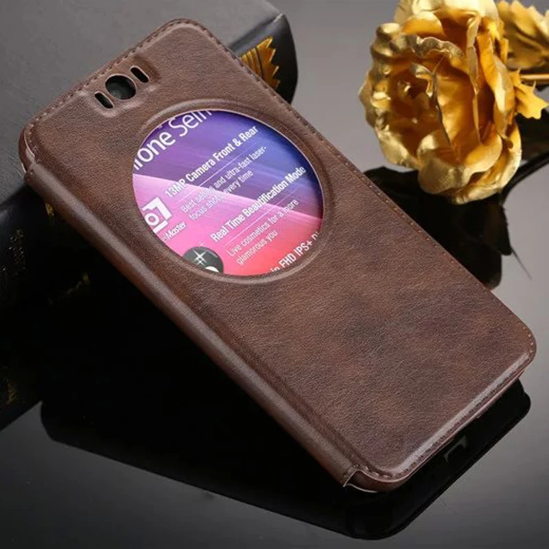 

High Quality Flip Ultrathin View Window Leather Case For Asus Zenfone Selfie ZD551KL Cases Luxury Phone Cover