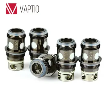 

Original 5pcs Vaptio PT1 Replacement Coil 0.25ohm OCC Dual Coils E-cig Vape Spare Part Coil for Vaptio PT1 Tank