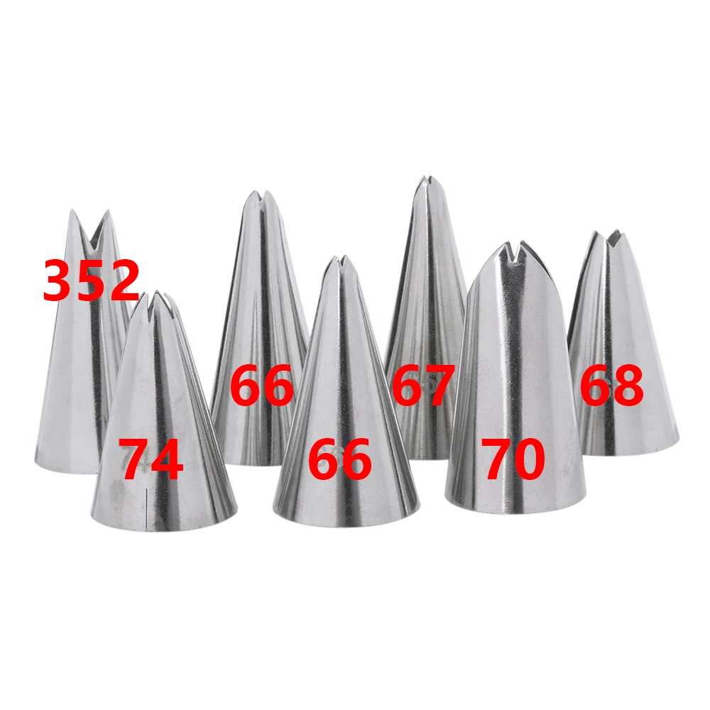 1PC Leaves Nozzle Stainless Steel Icing Piping Nozzle Pastry Tips Cake Decor Tool Baking Accessories New Fashion 5 Style