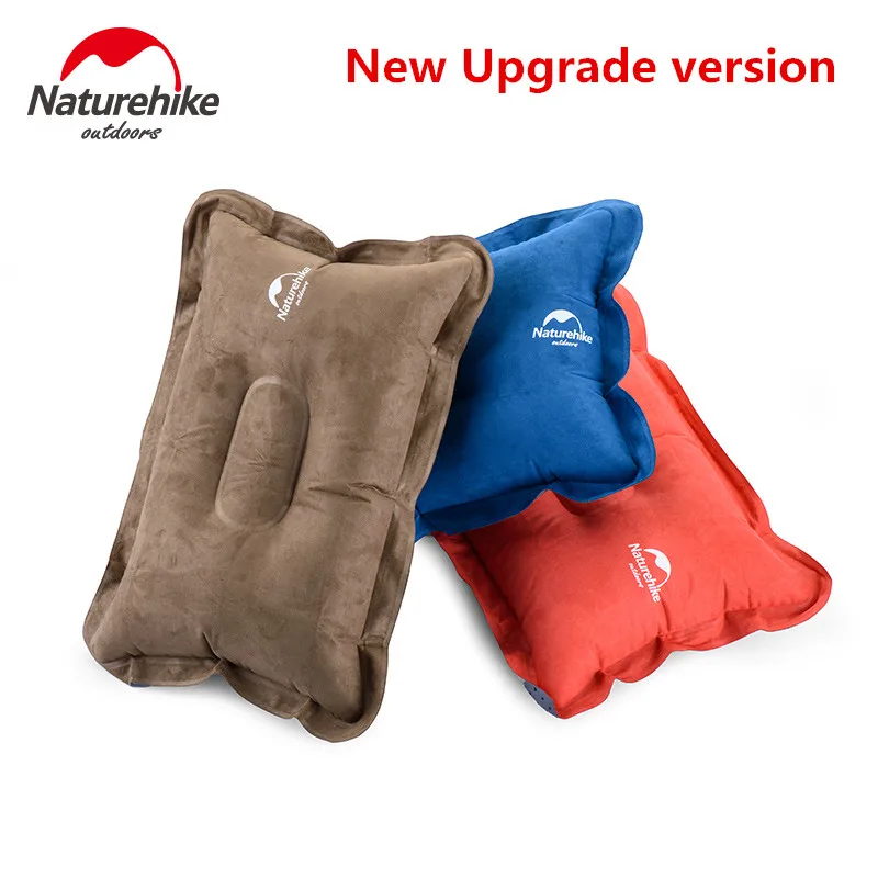 Naturehike في مخزن المصنع ترقية suede المواد نفخ الهواء وسادة للمشي الظهر السفر التخييم قيلولة الوسائد Naturehike في مخزن المصنع ترقية suede المواد نفخ الهواء وسادة للمشي الظهر السفر التخييم قيلولة الوسائد