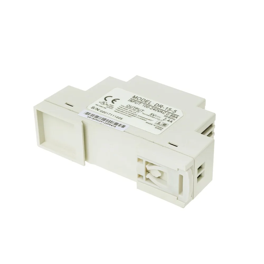 DR-15W Промышленный DIN Реле переключения питания 5 V 12 V 15 V 24 V