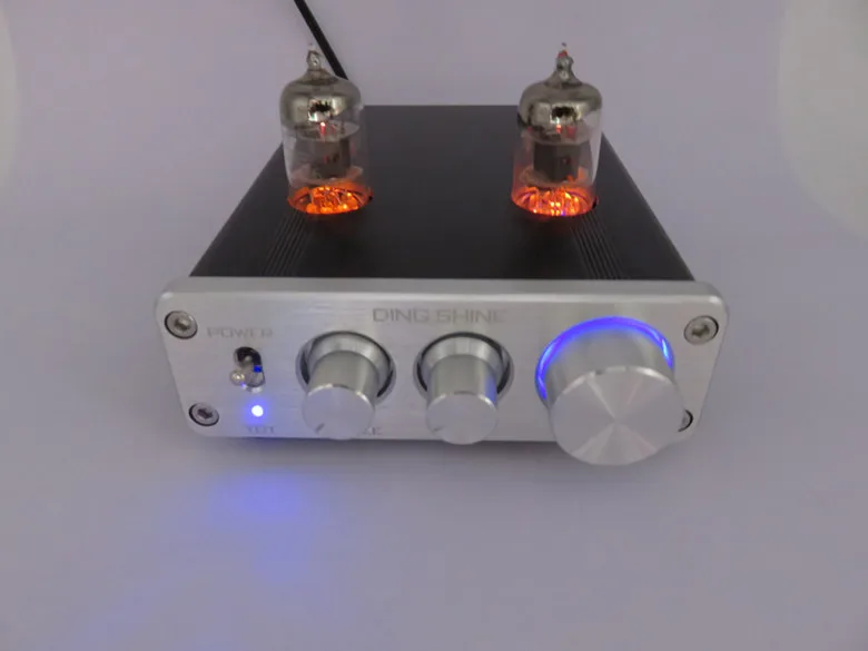 2018 Серебряный/черный DC12V HIFI 6J1 трубный предусилитель клапан усилителя аудио