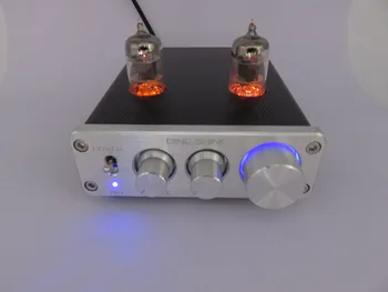 

2018 Silver / Black DC12V HIFI 6J1 Tube Preamp amplifier valve Audio Preamplifier Dual Channel Treble Bass with NE5532 tone